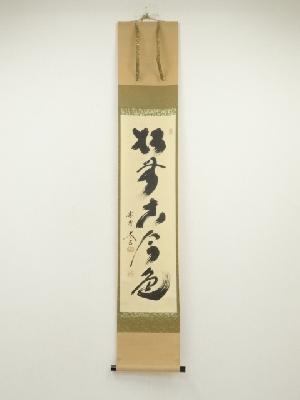 大徳寺　小林太玄筆　「松無古今色」一行書　肉筆紙本掛軸（共箱）